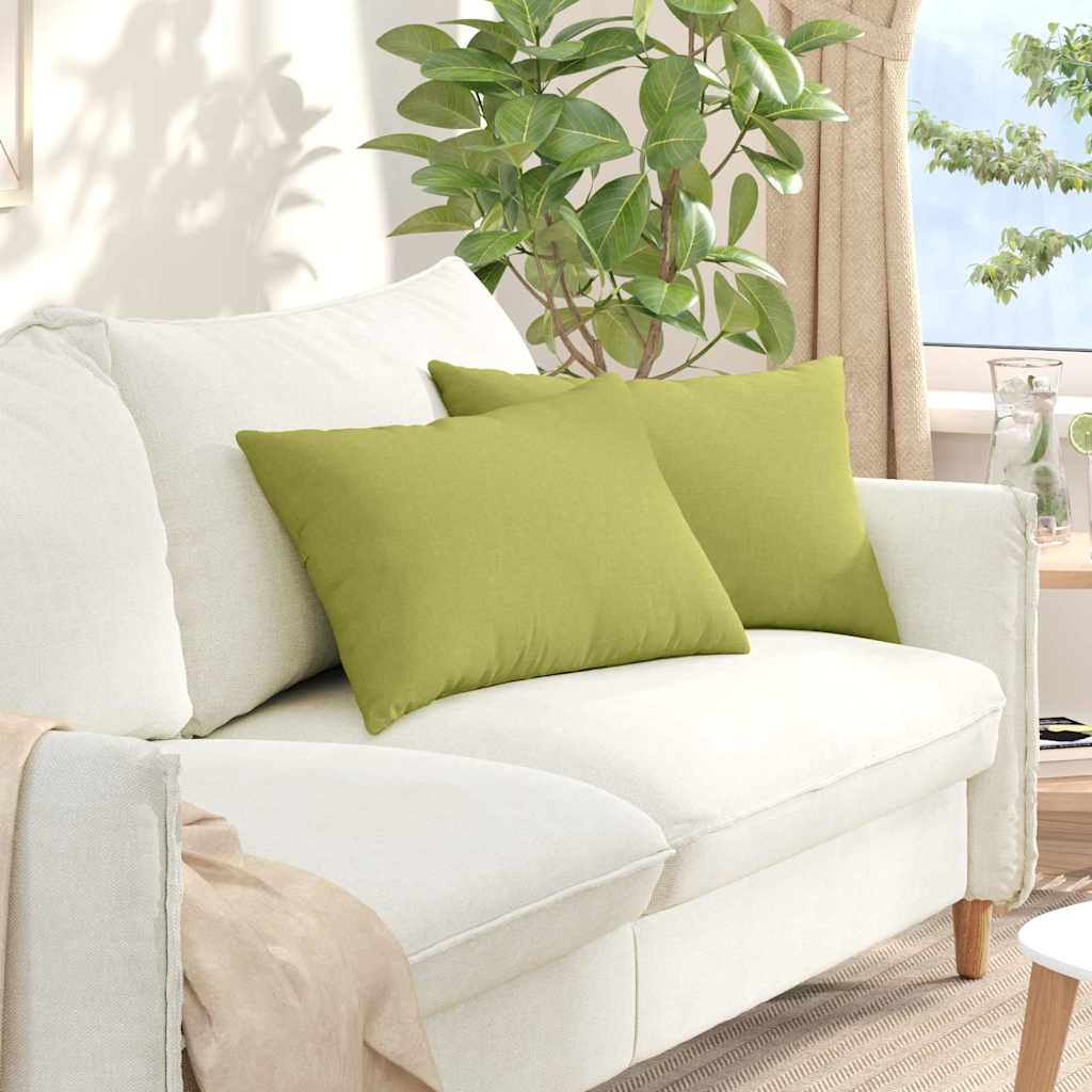Sofa Kussens 2 pcs Lichtgroen 60 x 40 cm Stof is nu te koop bij PeponiXL, paradijselijk wonen!
