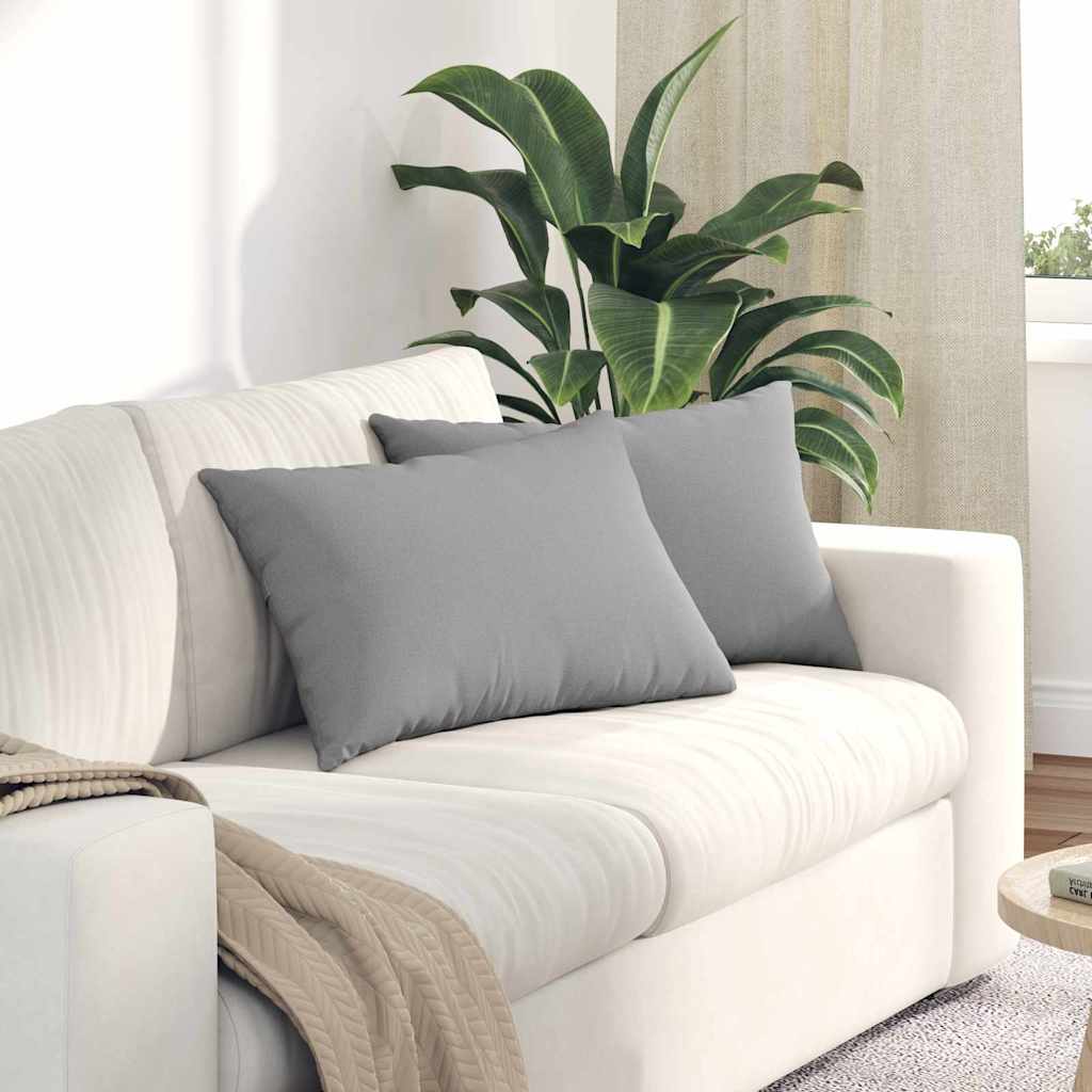 Sofa Kussens 2 pcs Wolkengrijs 60 x 40 cm Stof is nu te koop bij PeponiXL, paradijselijk wonen!
