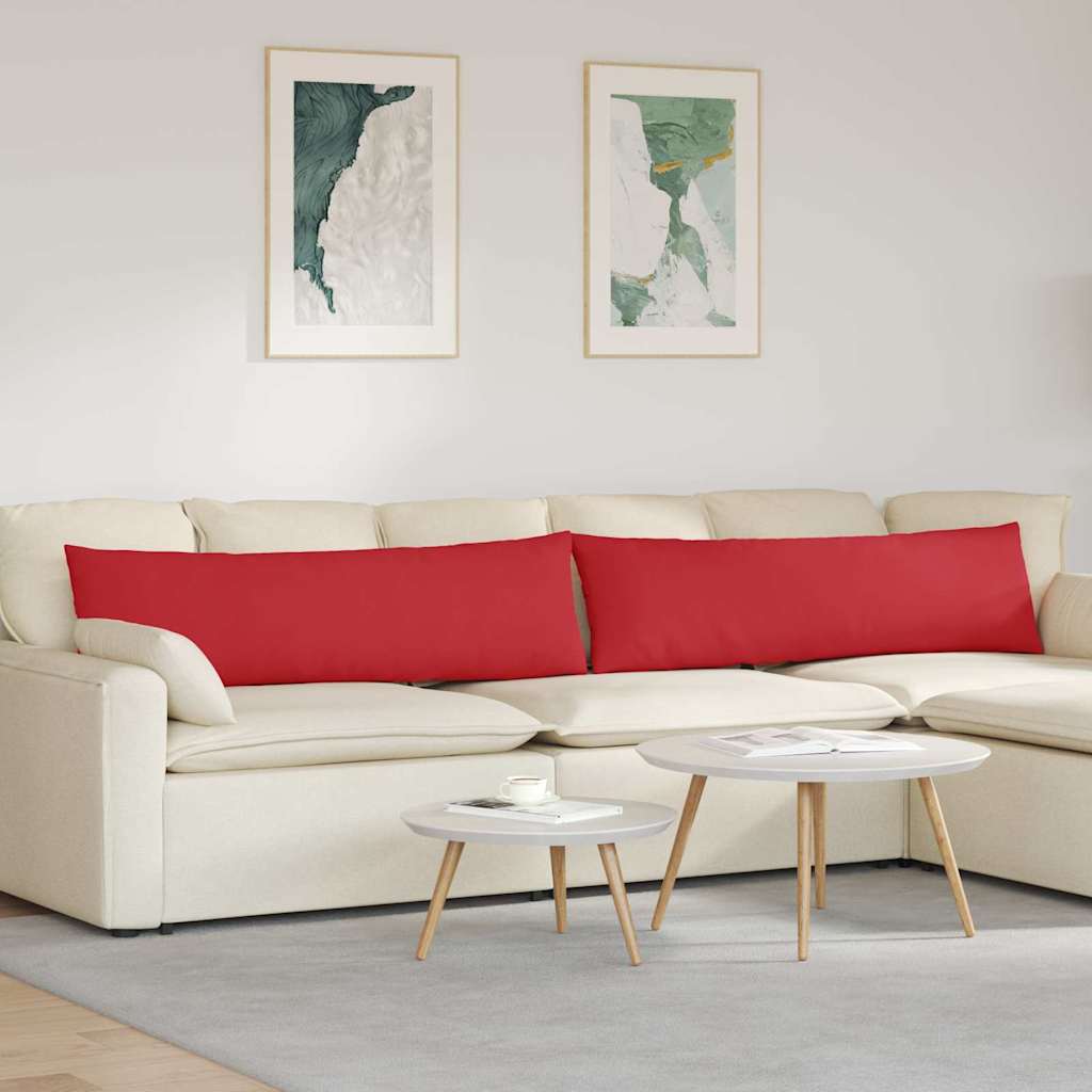 Sofa Kussens 2 pcs Rood 145 x 40 cm Stof is nu te koop bij PeponiXL, paradijselijk wonen!