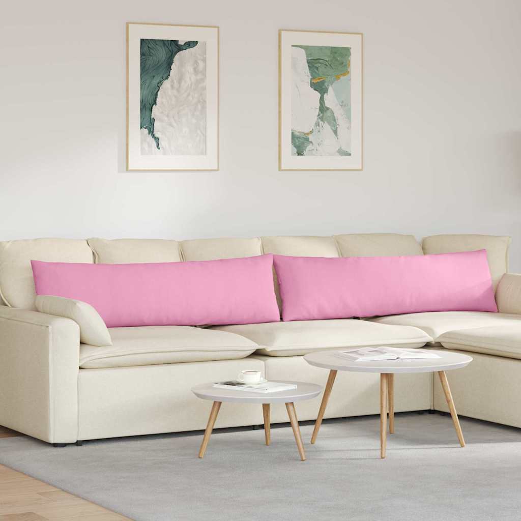 Sofa Kussens 2 pcs Roze 145 x 40 cm Stof is nu te koop bij PeponiXL, paradijselijk wonen!