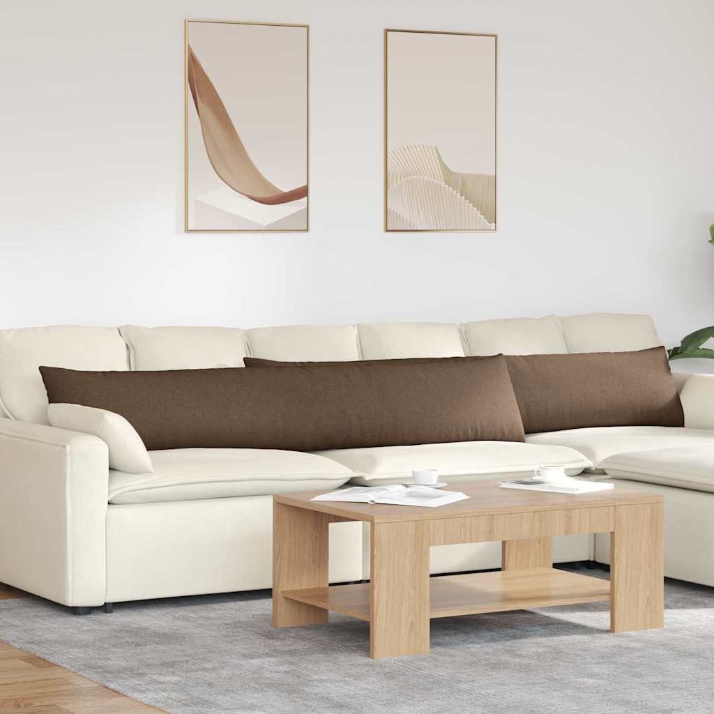 Sofa Kussens 2 pcs Bruin 200 x 40 cm Stof is nu te koop bij PeponiXL, paradijselijk wonen!