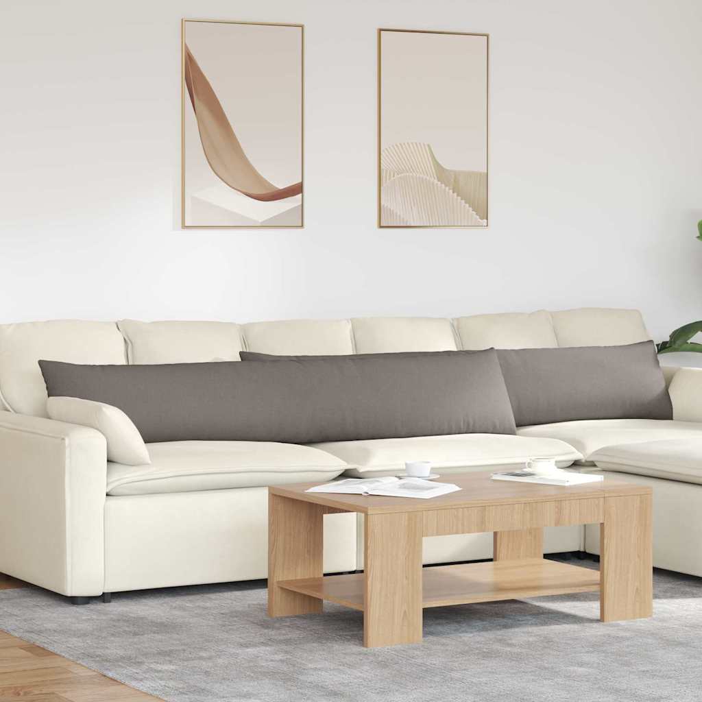 Sofa Kussens 2 pcs Taupe 200 x 40 cm Stof is nu te koop bij PeponiXL, paradijselijk wonen!