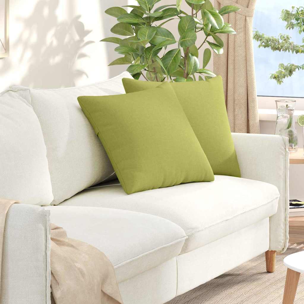Sofa Kussens 2 pcs Lichtgroen 50 x 50 cm Stof is nu te koop bij PeponiXL, paradijselijk wonen!