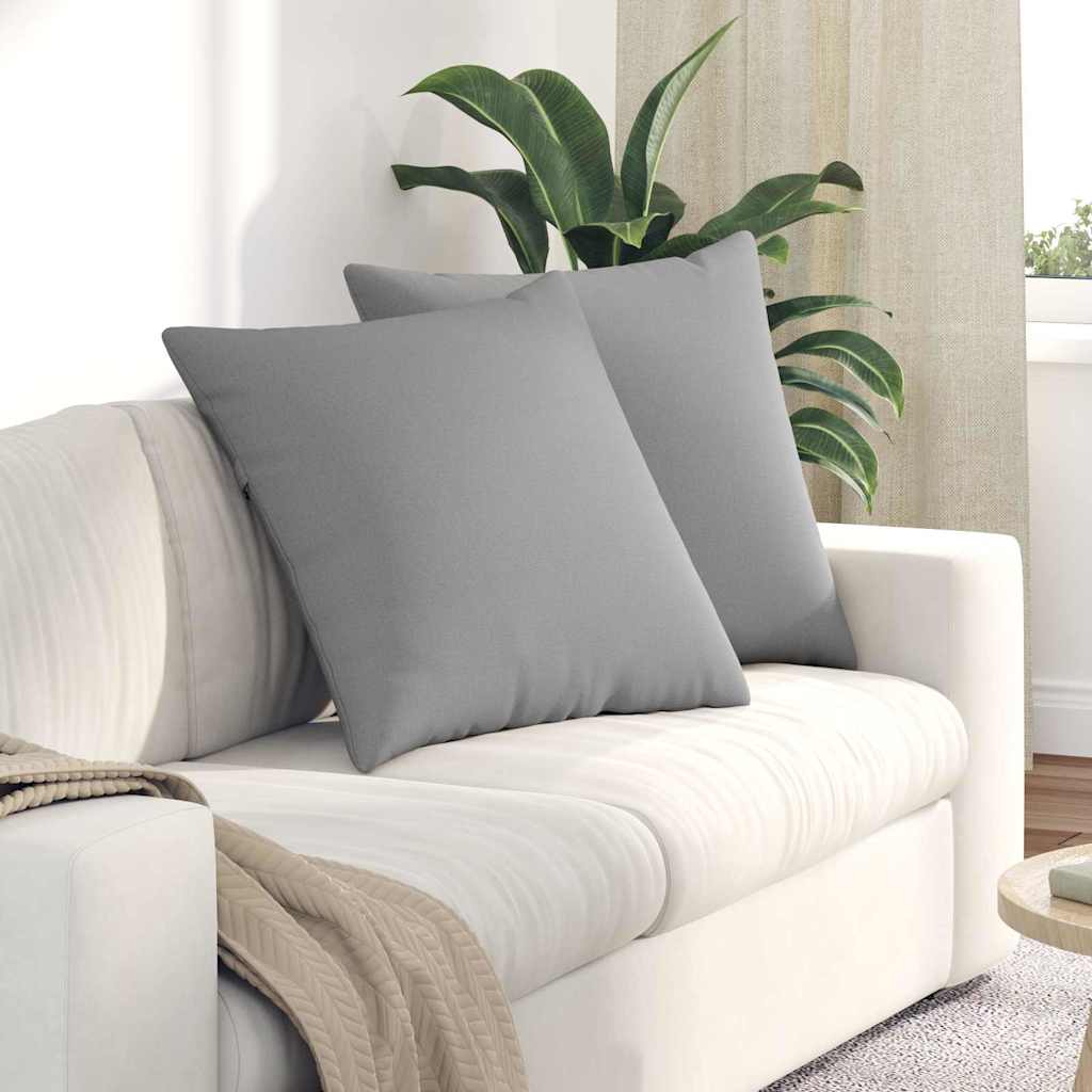 Sofa Kussens 2 pcs Wolkengrijs 60 x 60 cm Stof is nu te koop bij PeponiXL, paradijselijk wonen!