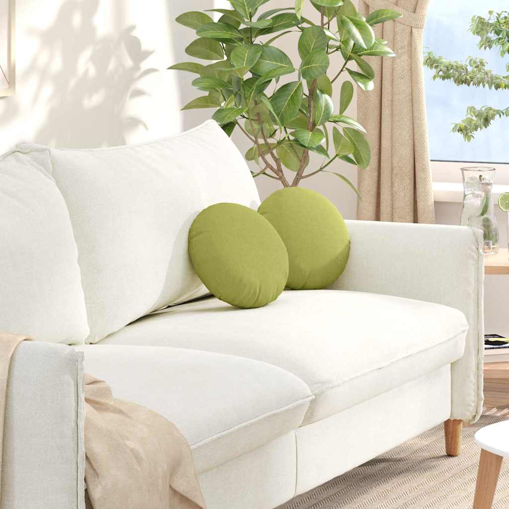 Zitkussens 2 pcs Lichtgroen Ø30 x 13 cm Stof is nu te koop bij PeponiXL, paradijselijk wonen!