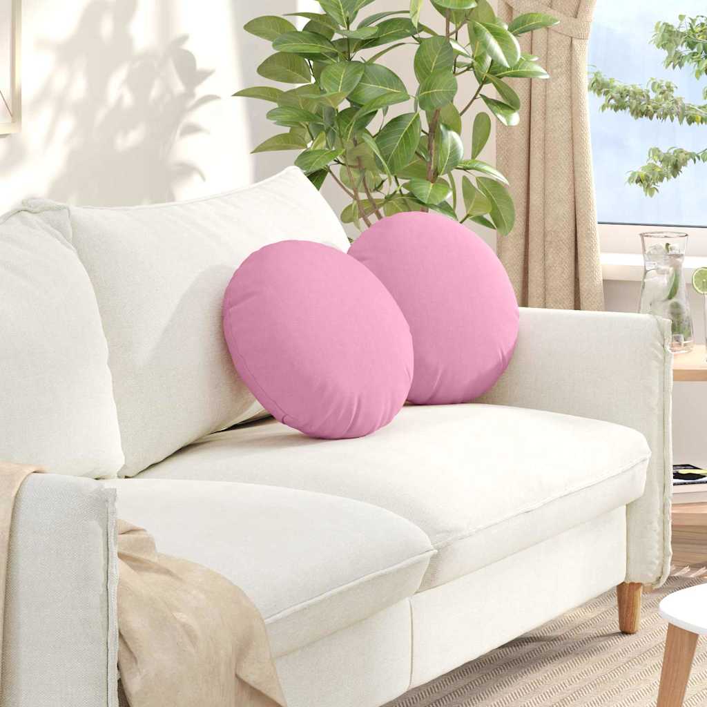 Zitkussens 2 pcs Roze Ø40 x 13 cm Stof is nu te koop bij PeponiXL, paradijselijk wonen!