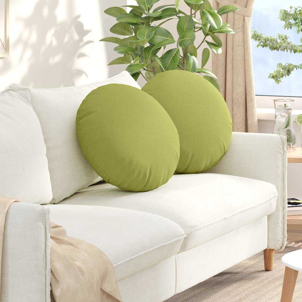 Zitkussens 2 pcs Lichtgroen Ø50 x 19 cm Stof is nu te koop bij PeponiXL, paradijselijk wonen!