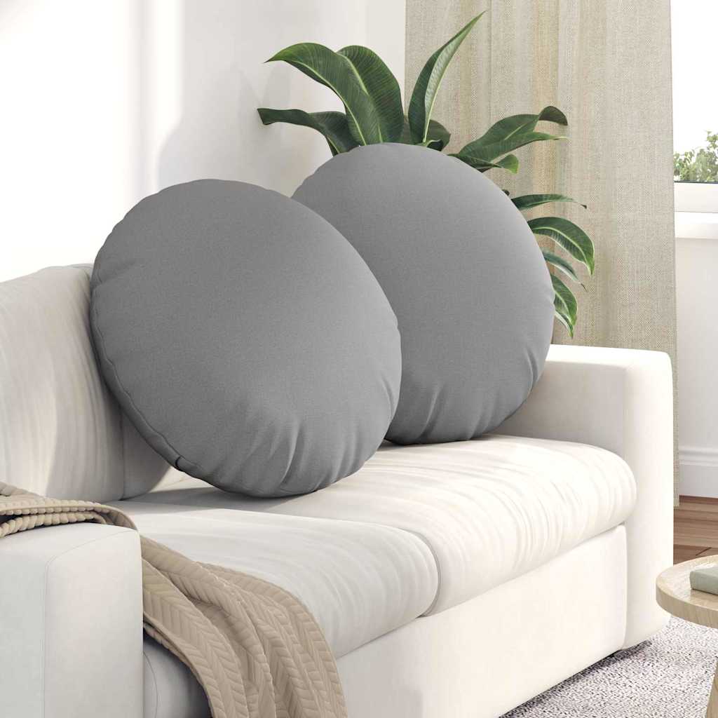 Zitkussens 2 pcs Wolkengrijs Ø80 x 29 cm Stof is nu te koop bij PeponiXL, paradijselijk wonen!