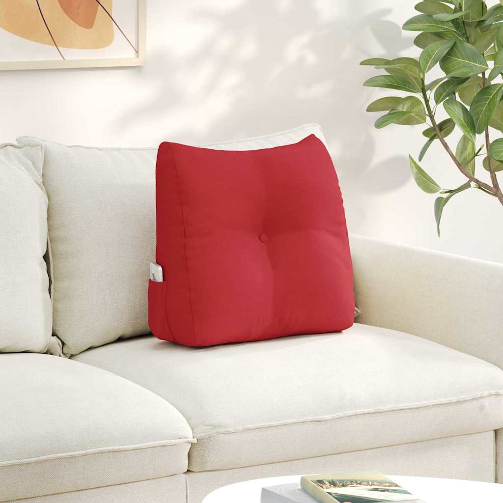 Rugkussen Rood 45 x 24 x 50 cm Stof is nu te koop bij PeponiXL, paradijselijk wonen!