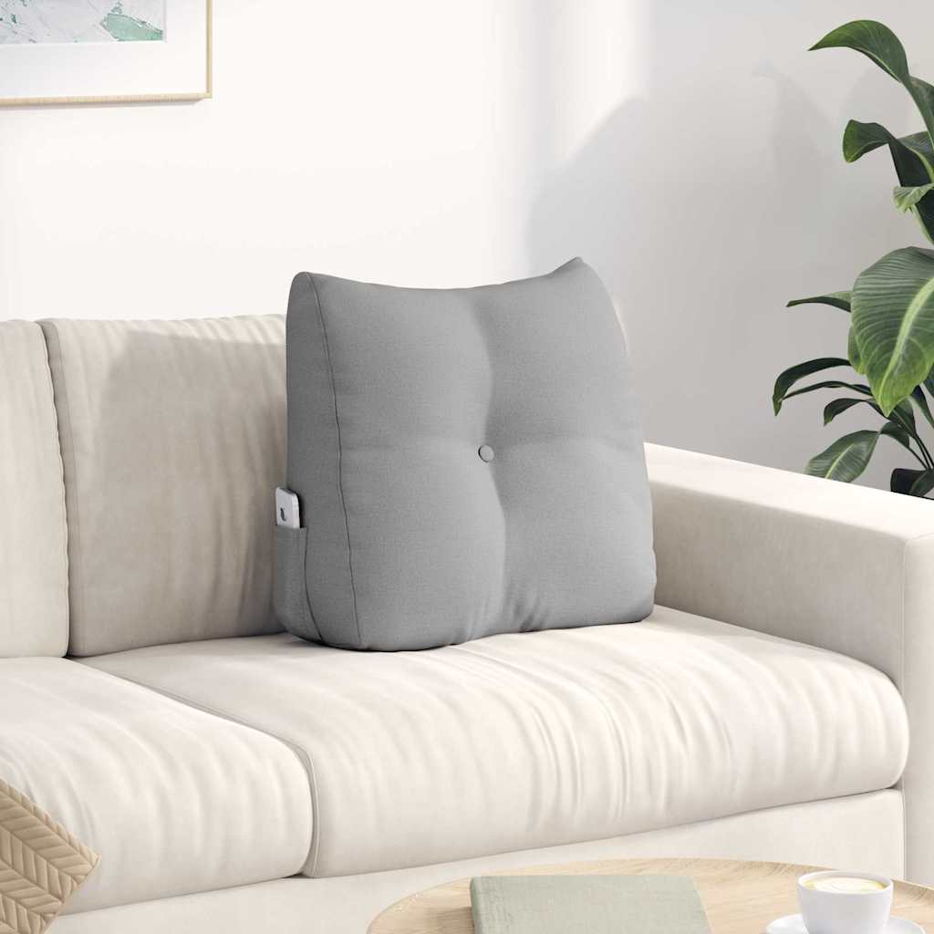 Rugkussen Wolkengrijs 45 x 24 x 50 cm Stof is nu te koop bij PeponiXL, paradijselijk wonen!