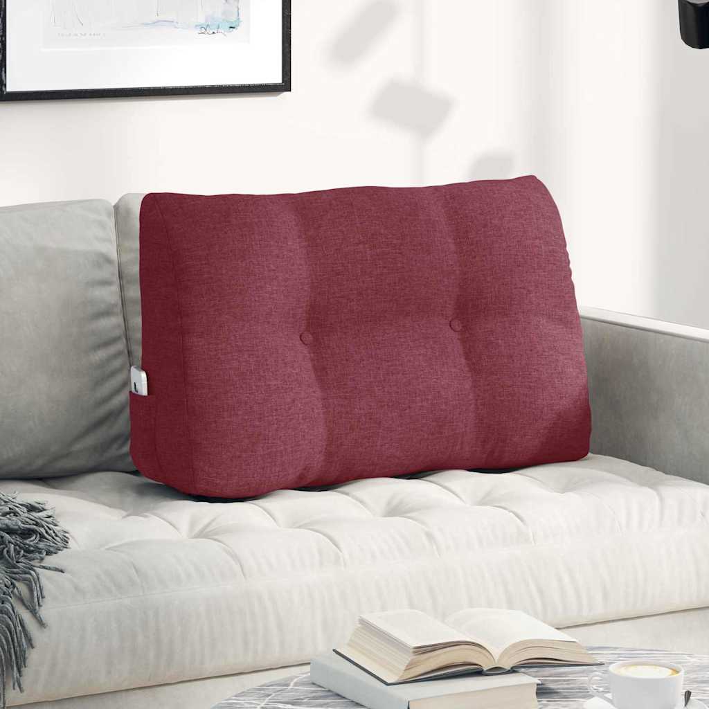 Rugkussen Wijnrood 80 x 24 x 50 cm Stof is nu te koop bij PeponiXL, paradijselijk wonen!