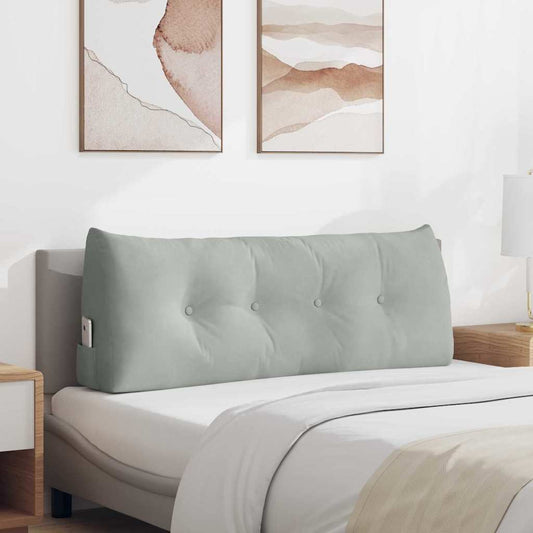 Rugkussen Lichtgrijs 120 x 24 x 50 cm Fluweel is nu te koop bij PeponiXL, paradijselijk wonen!