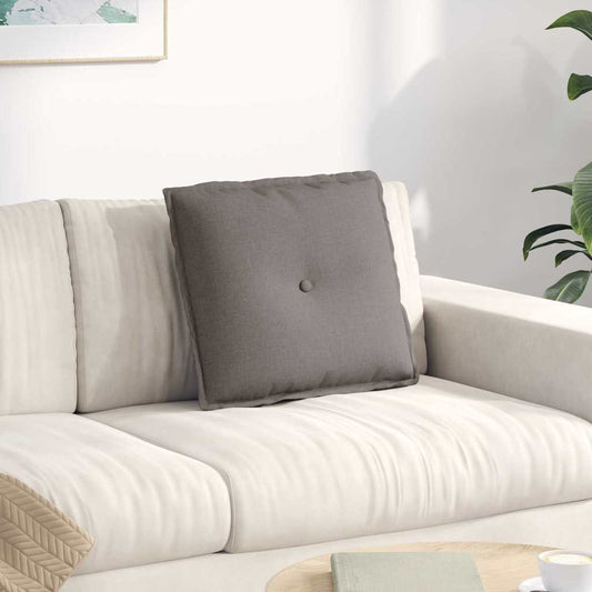 Rugkussen Taupe 50 x 19 x 45 cm Stof is nu te koop bij PeponiXL, paradijselijk wonen!