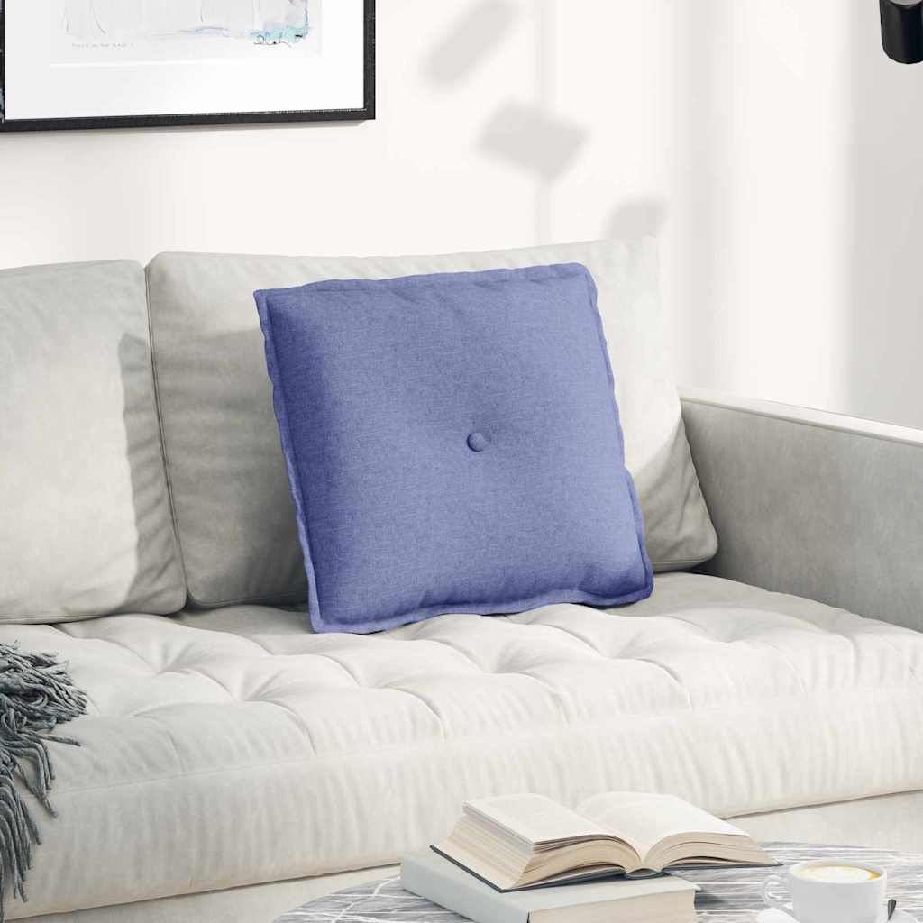 Rugkussen Jeans Blauw 50 x 19 x 45 cm Stof is nu te koop bij PeponiXL, paradijselijk wonen!