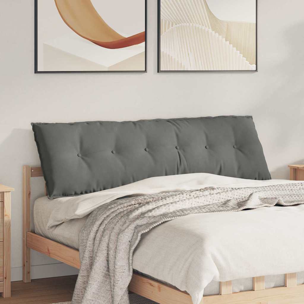Rugkussen Donkergrijs 160 x 50 cm Microvezel Stof is nu te koop bij PeponiXL, paradijselijk wonen!