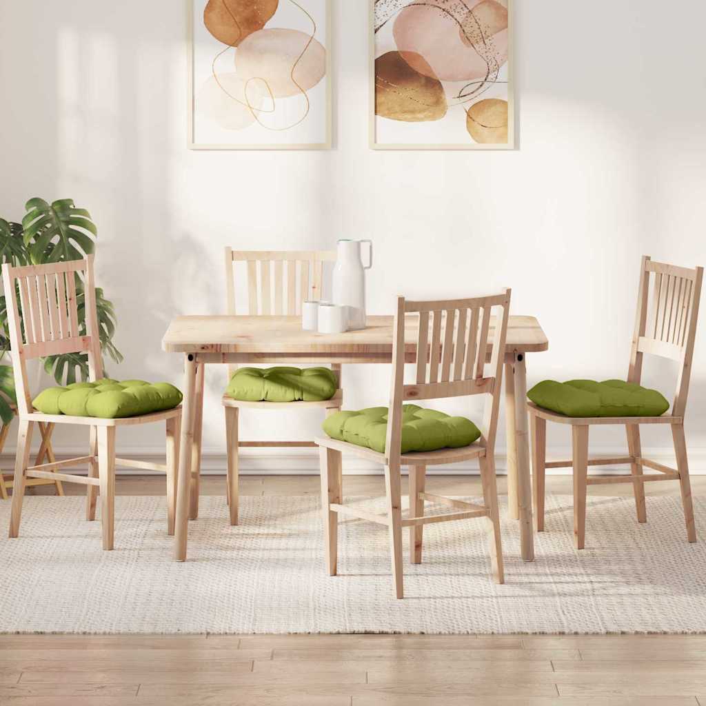 Zitkussens 4 pcs Lichtgroen 40 x 40 x 12 cm Stof is nu te koop bij PeponiXL, paradijselijk wonen!