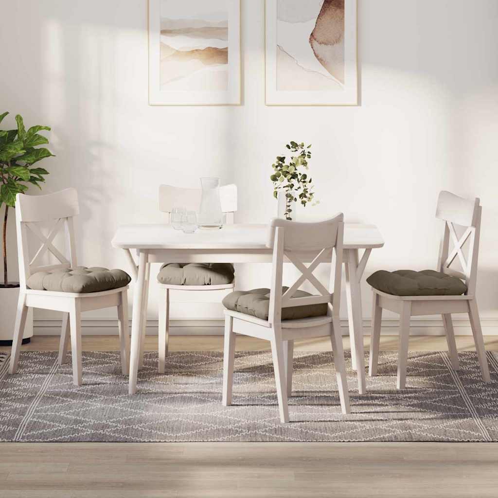Zitkussens 4 pcs Taupe 40 x 40 cm Microvezel Stof is nu te koop bij PeponiXL, paradijselijk wonen!