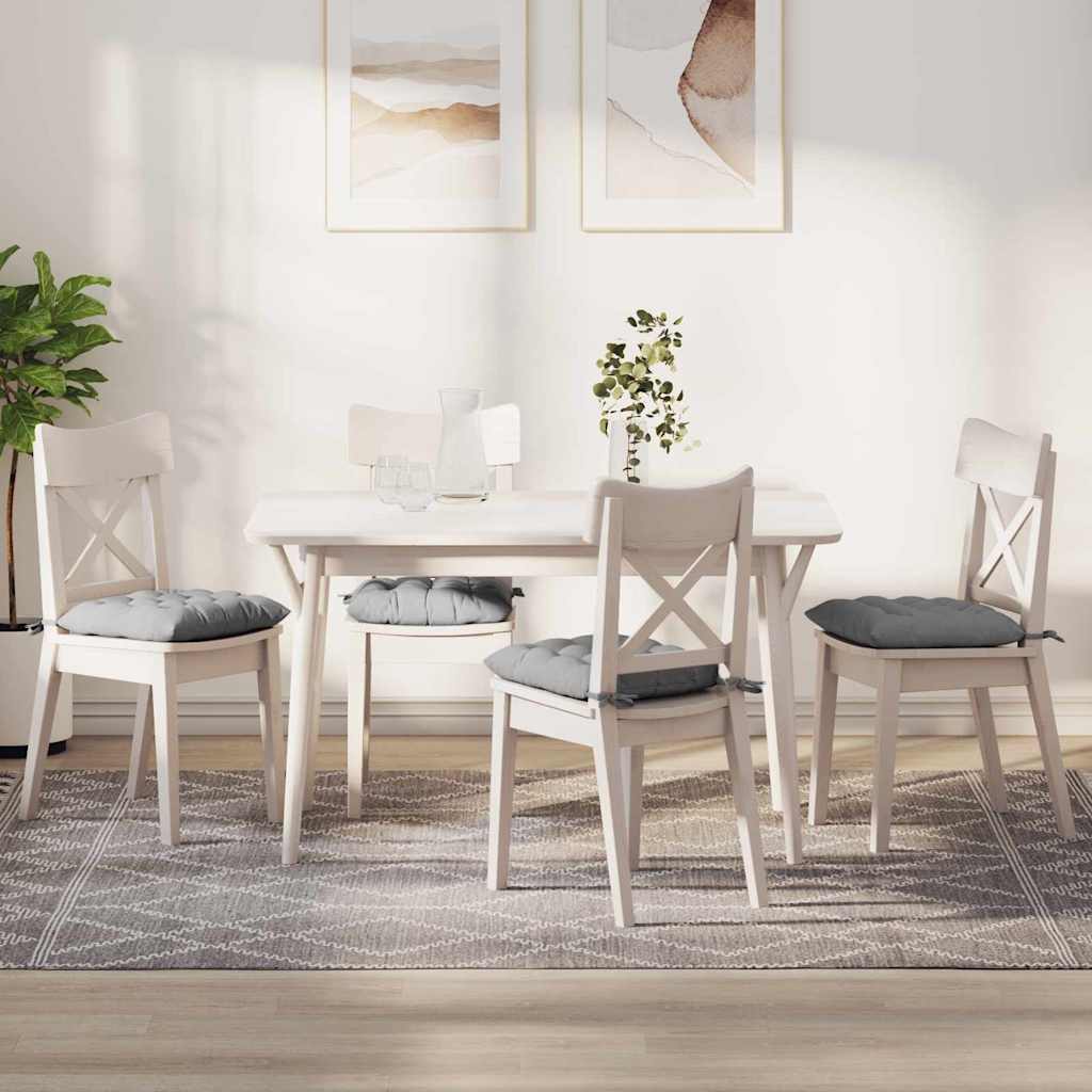 Zitkussens 4 pcs Wolkengrijs 40 x 40 x 6 cm Stof is nu te koop bij PeponiXL, paradijselijk wonen!