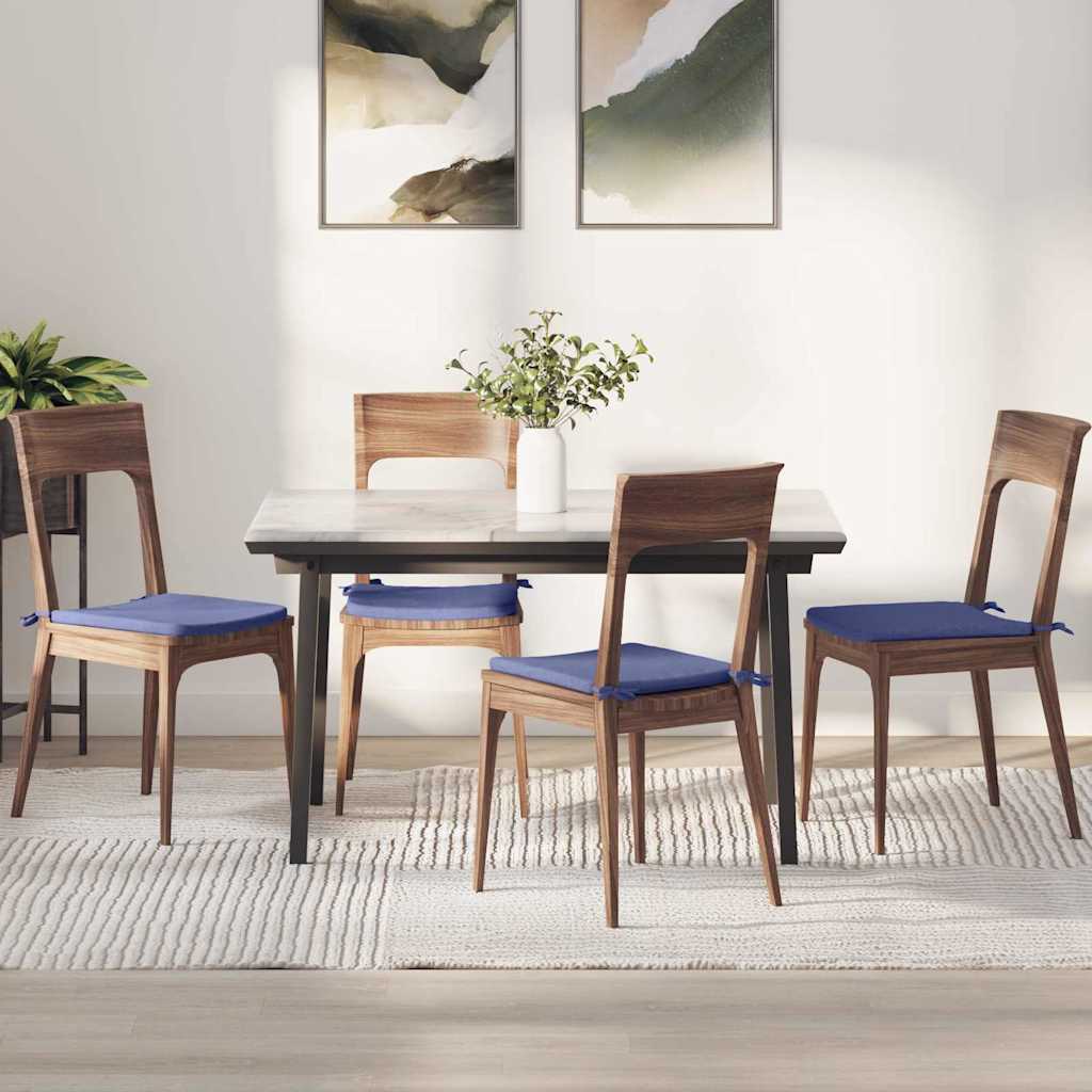 Zitkussens 4 pcs Jeans Blauw 40 x 40 x 3 cm Stof is nu te koop bij PeponiXL, paradijselijk wonen!