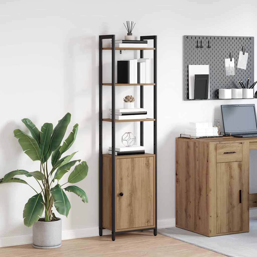 Boekenkast Artisan Eiken 40 x 24 x 161 cm Bewerkt hout is nu te koop bij PeponiXL, paradijselijk wonen!