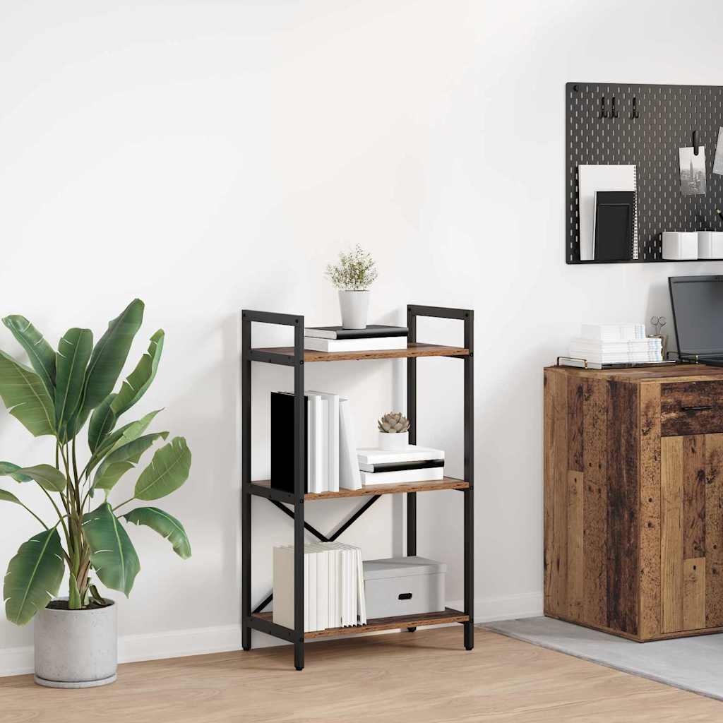 Boekenkast Oud Hout 56 x 34 x 96 cm Bewerkt hout is nu te koop bij PeponiXL, paradijselijk wonen!