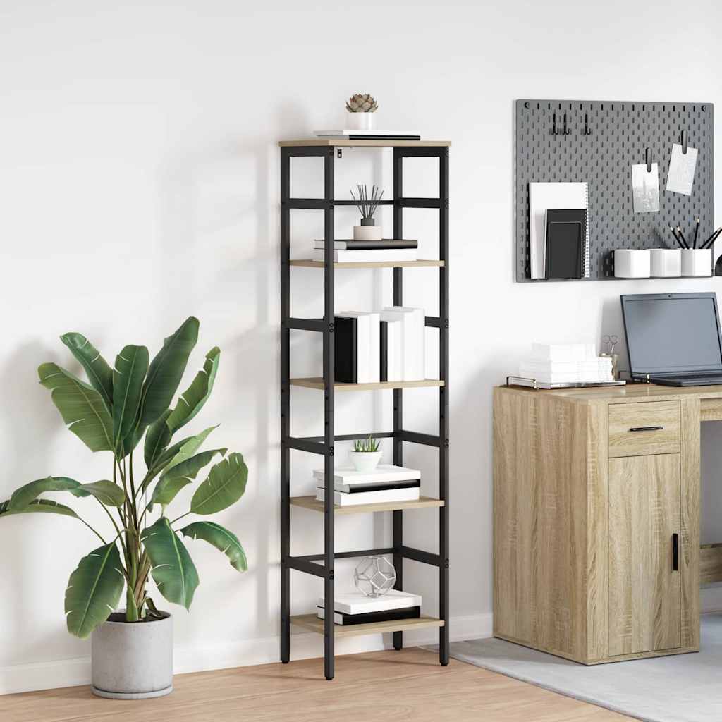 Boekenkast Sonoma Eiken 40 x 29,5 x 149 cm Bewerkt hout is nu te koop bij PeponiXL, paradijselijk wonen!