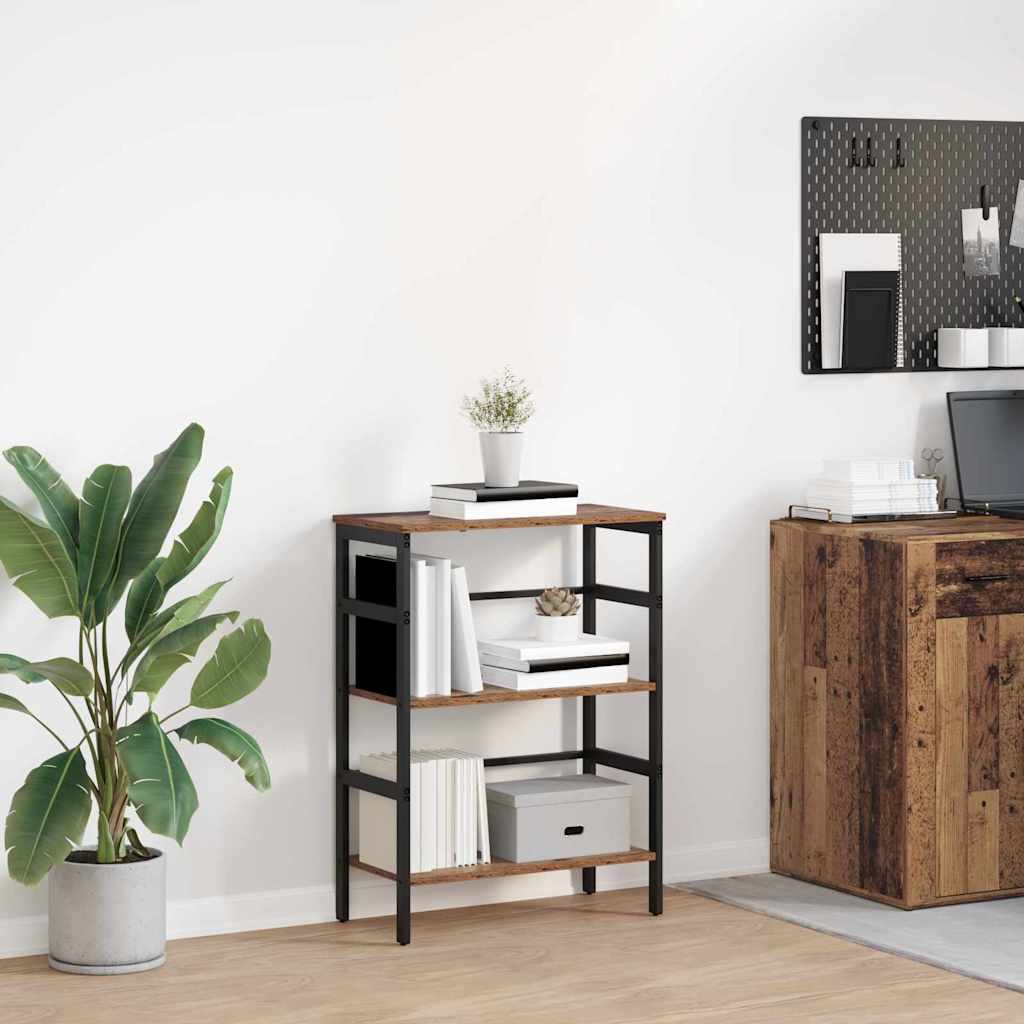 Boekenkast Oud Hout 60 x 29,5 x 81 cm Bewerkt hout is nu te koop bij PeponiXL, paradijselijk wonen!