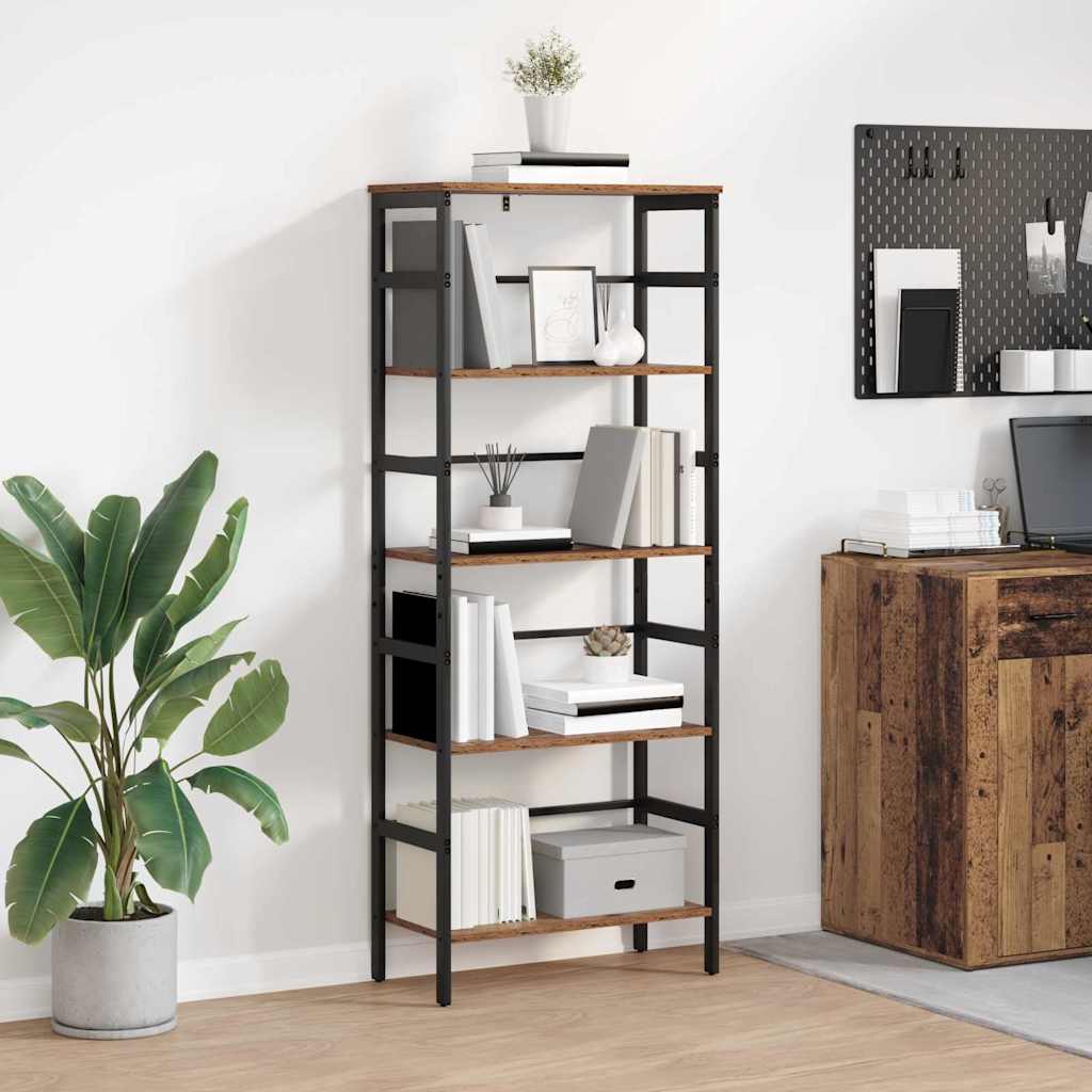 Boekenkast Oud Hout 60 x 29,5 x 149 cm Bewerkt hout is nu te koop bij PeponiXL, paradijselijk wonen!