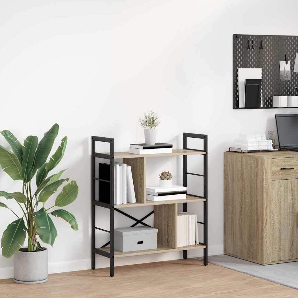Boekenkast Sonoma Eiken 75 x 30 x 91 cm Bewerkt hout is nu te koop bij PeponiXL, paradijselijk wonen!