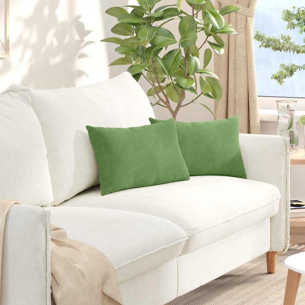 Sofa Kussens 2 stuks Lichtgroen 50 x 30 cm Cordstof is nu te koop bij PeponiXL, paradijselijk wonen!