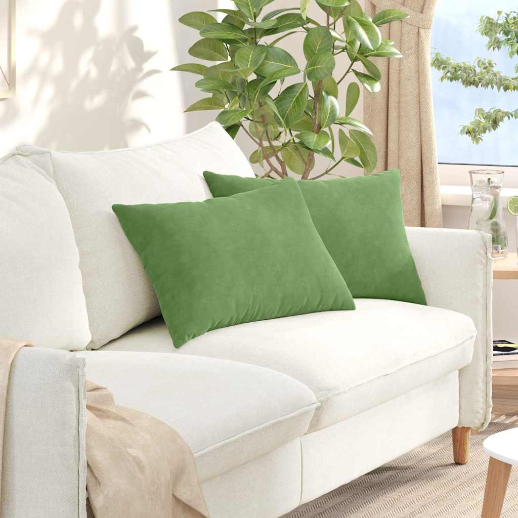 Sofa Kussens 2 stuks Lichtgroen 60 x 40 cm Cordstof is nu te koop bij PeponiXL, paradijselijk wonen!