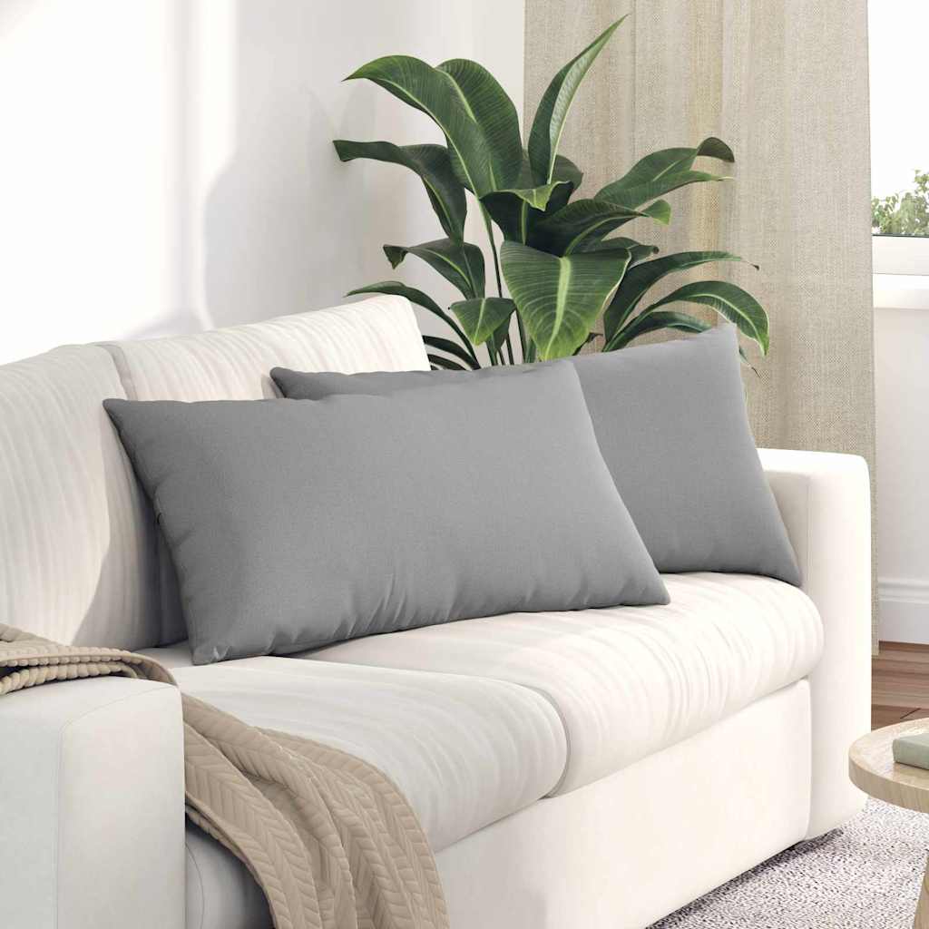 Sofa Kussens 2 pcs Wolkengrijs 80 x 40 cm Stof is nu te koop bij PeponiXL, paradijselijk wonen!