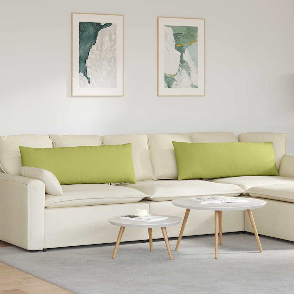 Sofa Kussens 2 pcs Lichtgroen 120 x 40 cm Stof is nu te koop bij PeponiXL, paradijselijk wonen!