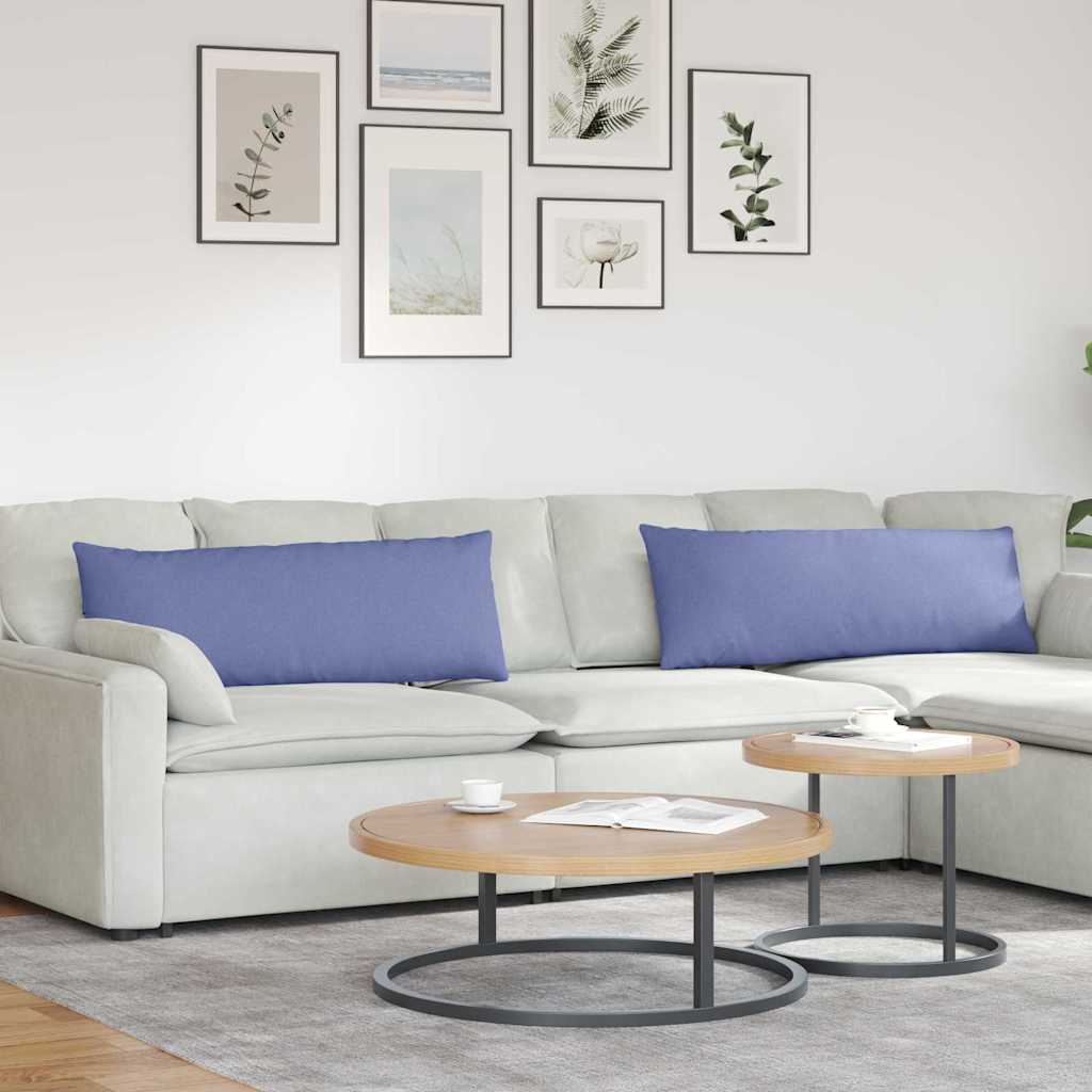 Sofa Kussens 2 pcs Jeans Blauw 120 x 40 cm Stof is nu te koop bij PeponiXL, paradijselijk wonen!