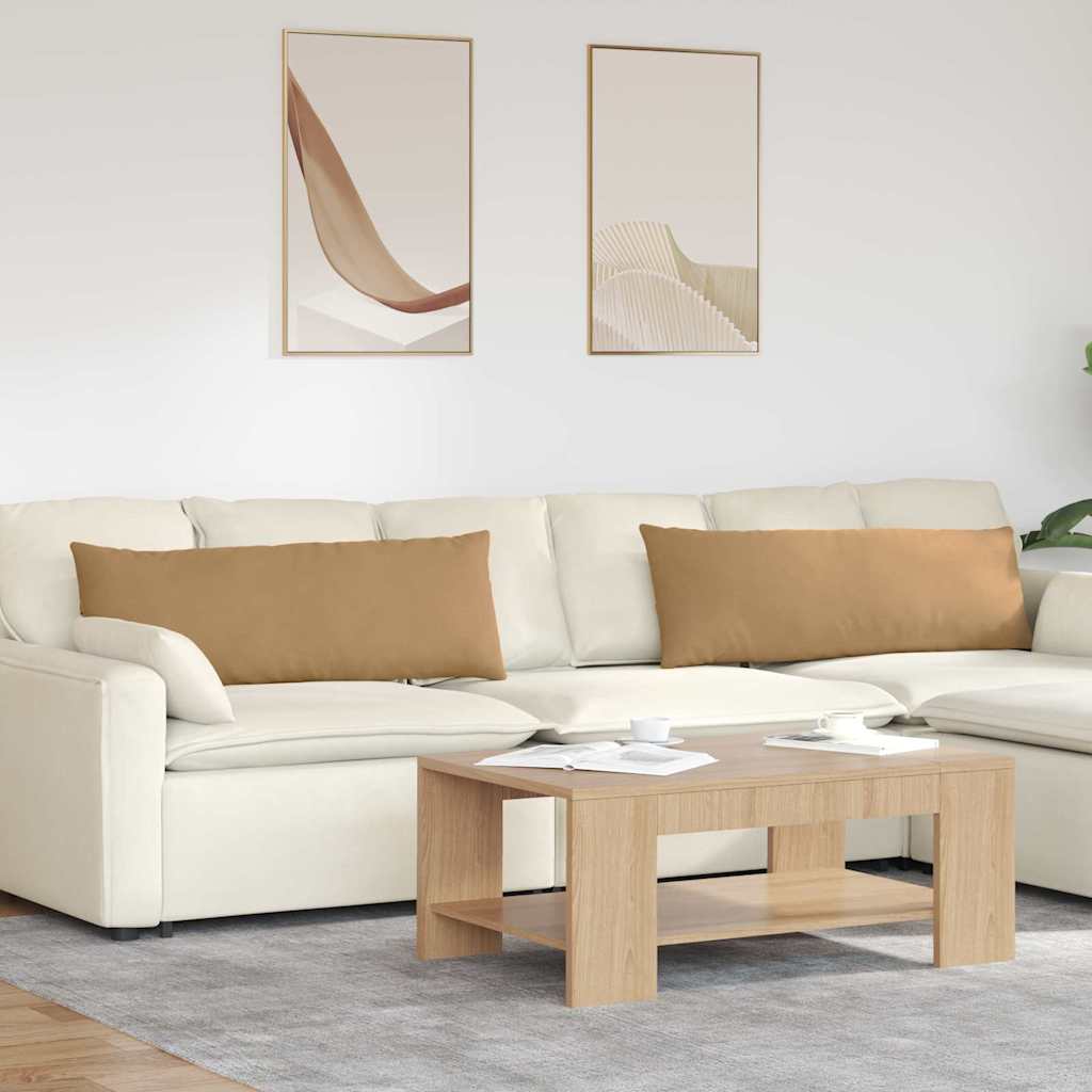 Sofa Kussens 2 stuks Bruin 120 x 40 cm Cordstof is nu te koop bij PeponiXL, paradijselijk wonen!