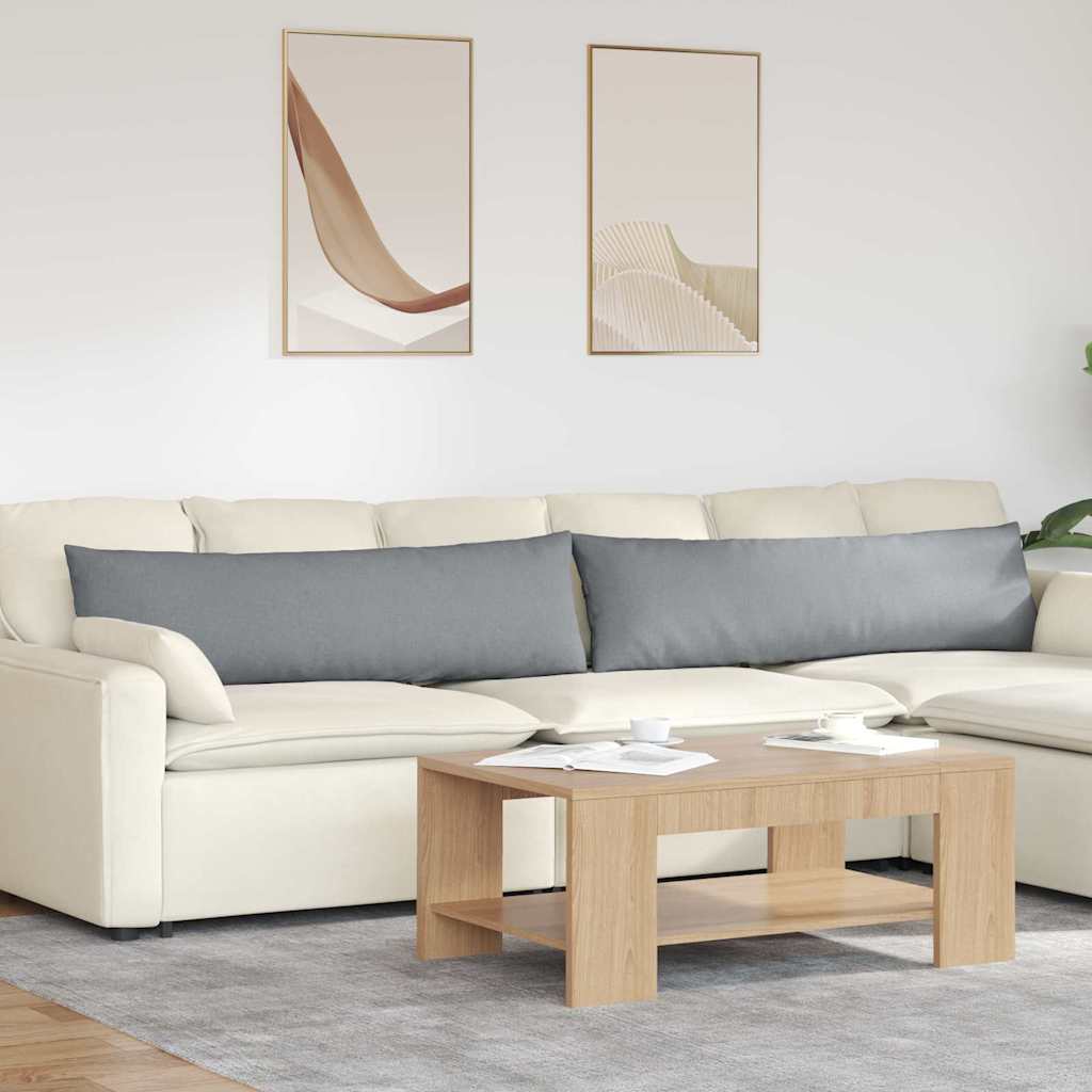 Sofa Kussens 2 pcs Lichtgrijs 145 x 40 cm Stof is nu te koop bij PeponiXL, paradijselijk wonen!