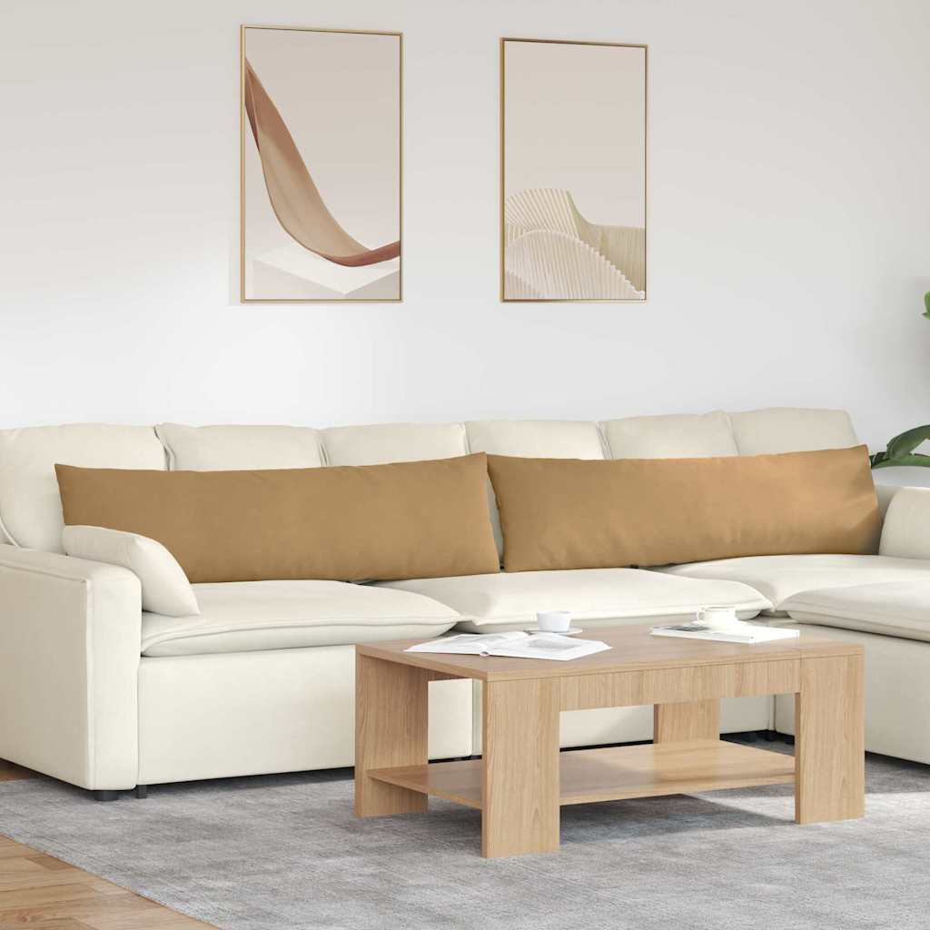 Sofa Kussens 2 stuks Bruin 145 x 40 cm Cordstof is nu te koop bij PeponiXL, paradijselijk wonen!