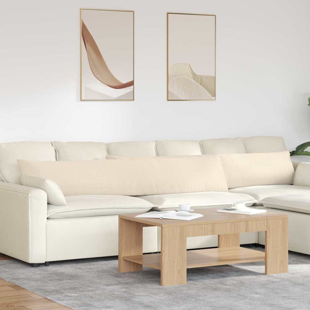 Sofa Kussens 2 stuks Beige 200 x 40 cm Stof is nu te koop bij PeponiXL, paradijselijk wonen!