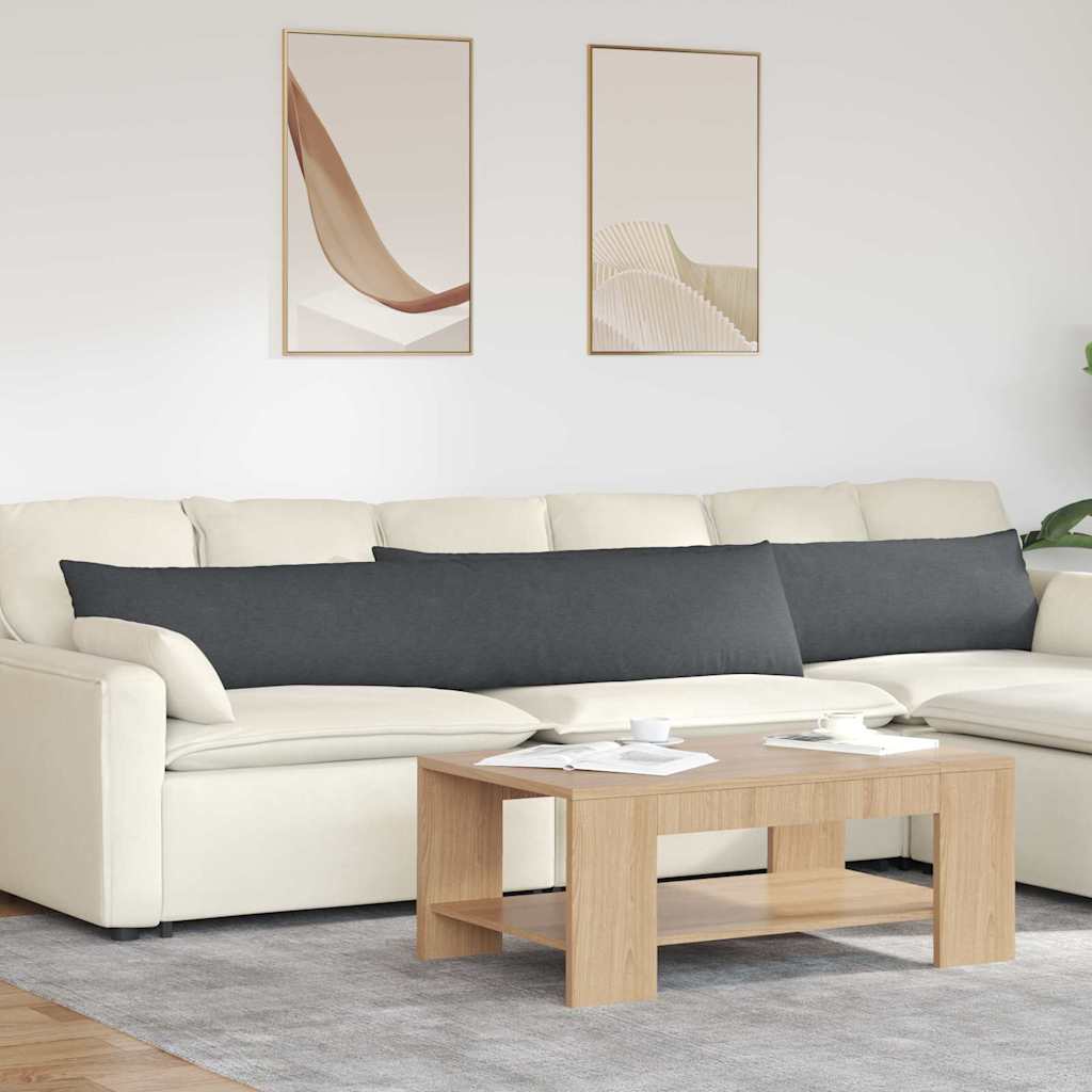 Sofa Kussens 2 stuks Donkergrijs 200 x 40 cm Cordstof is nu te koop bij PeponiXL, paradijselijk wonen!