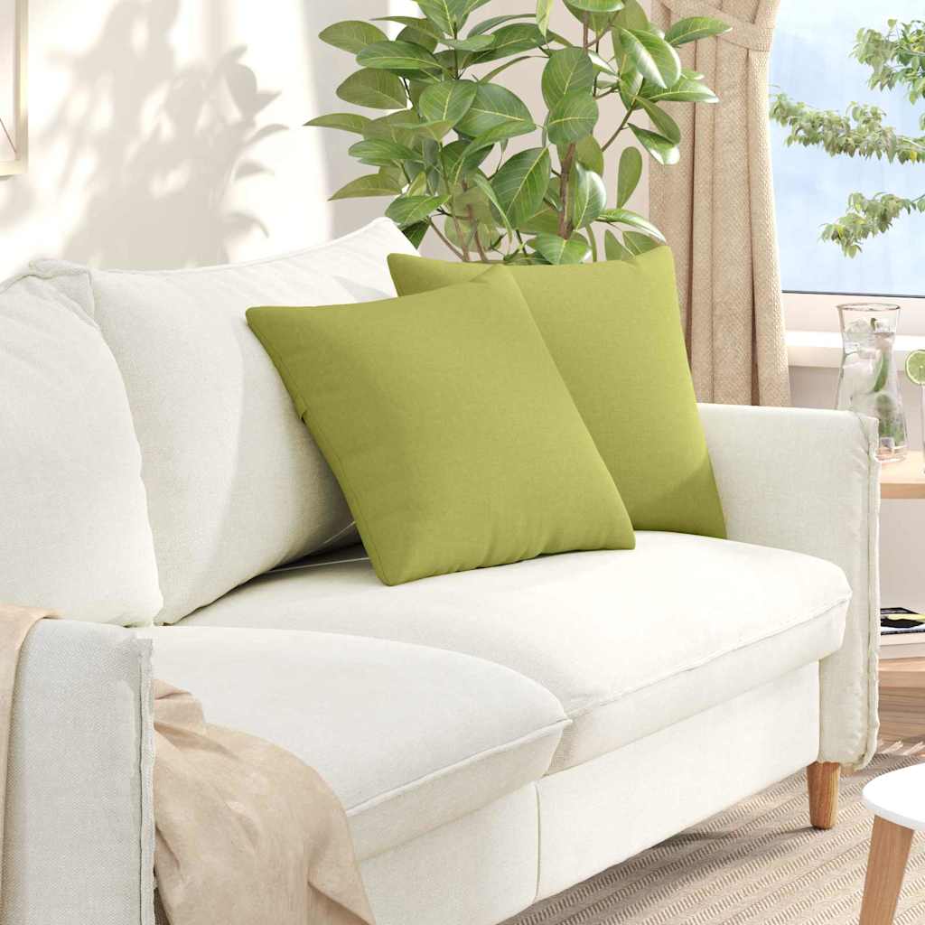 Sofa Kussens 2 pcs Lichtgroen 45 x 45 cm Stof is nu te koop bij PeponiXL, paradijselijk wonen!