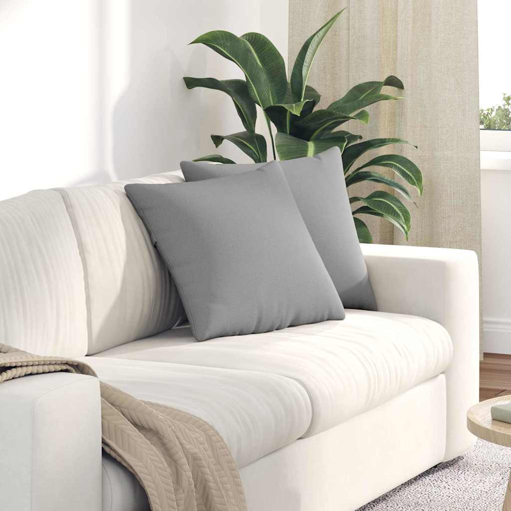 Sofa Kussens 2 pcs Wolkengrijs 45 x 45 cm Stof is nu te koop bij PeponiXL, paradijselijk wonen!
