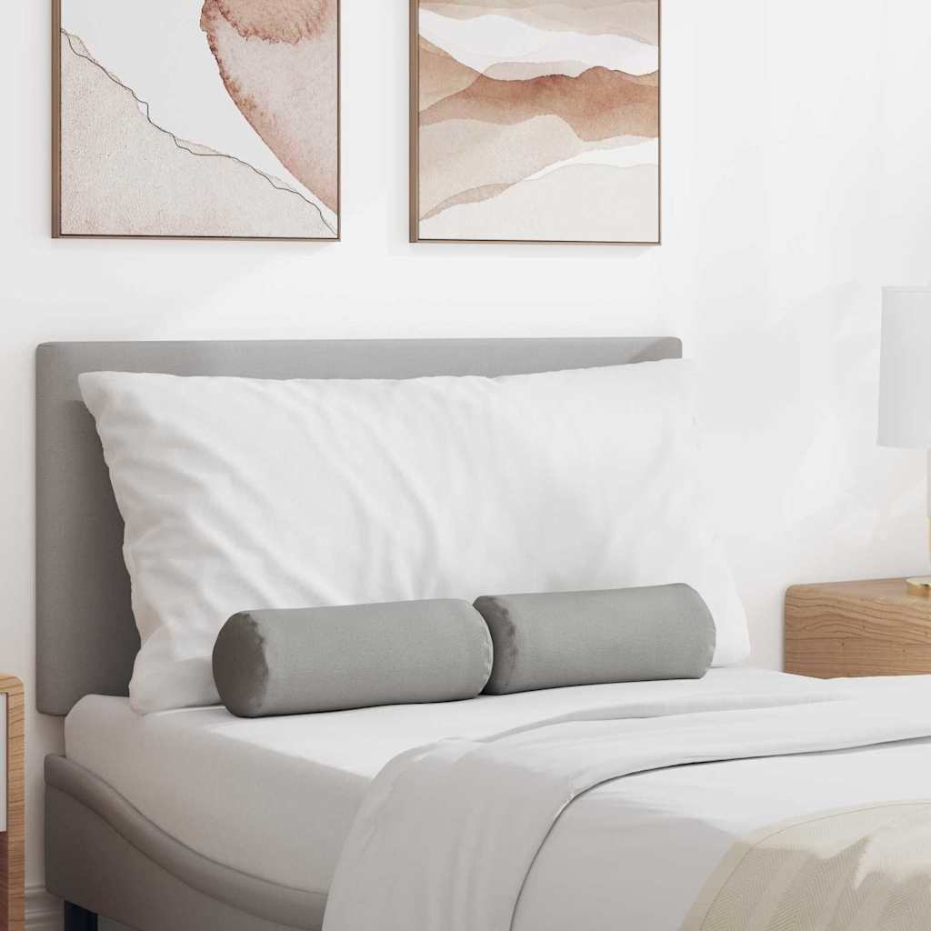 Bolster Kussens 2 pcs Wolkengrijs Ø 15 x 40 cm Stof is nu te koop bij PeponiXL, paradijselijk wonen!