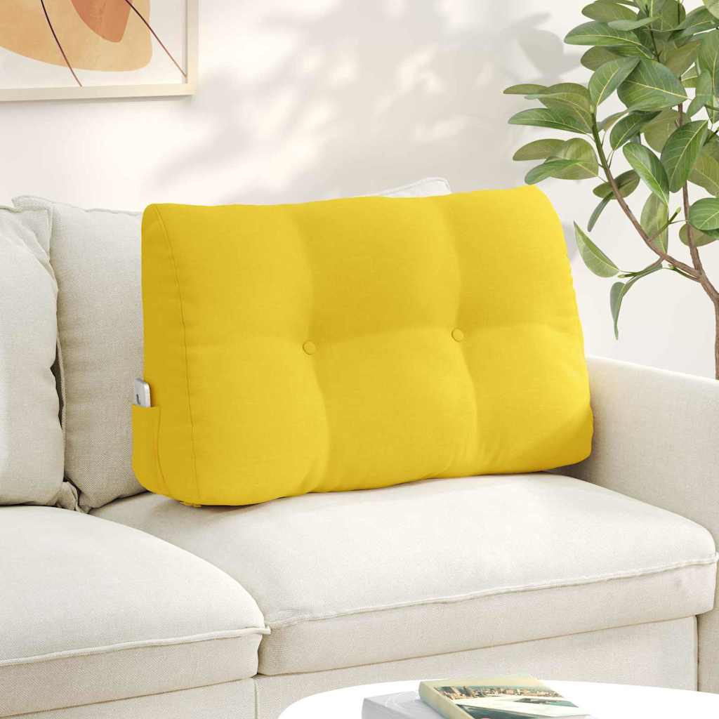 Rugkussen Lichtgeel 80 x 24 x 50 cm Stof is nu te koop bij PeponiXL, paradijselijk wonen!