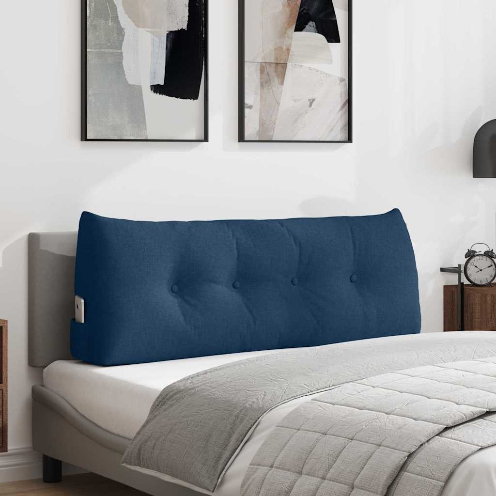 Rugkussen Blauw 120 x 24 x 50 cm Stof is nu te koop bij PeponiXL, paradijselijk wonen!