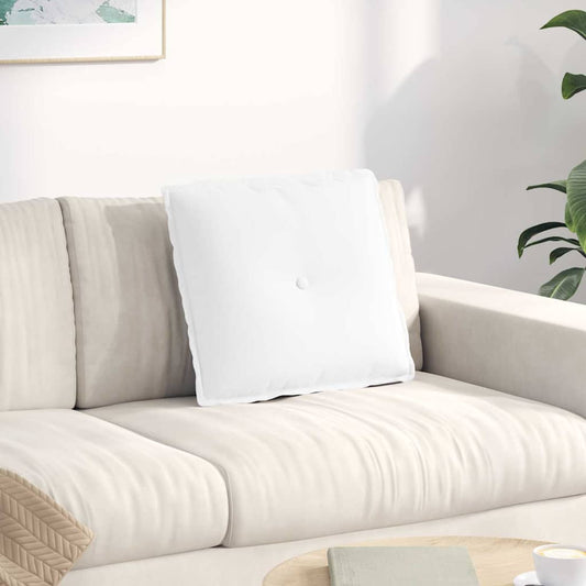 Rugkussen Wit 50 x 19 x 45 cm Stof is nu te koop bij PeponiXL, paradijselijk wonen!