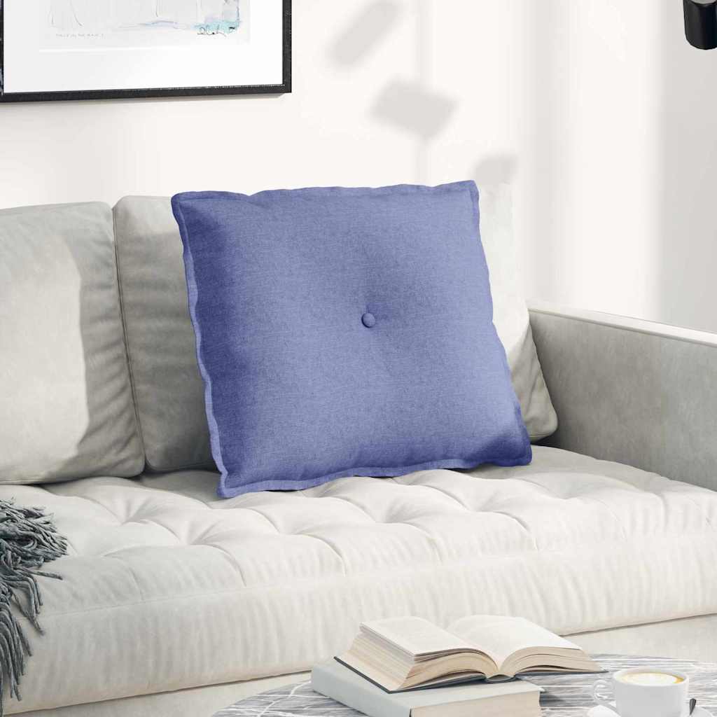 Rugkussen Jeans Blauw 60 x 19 x 50 cm Stof is nu te koop bij PeponiXL, paradijselijk wonen!