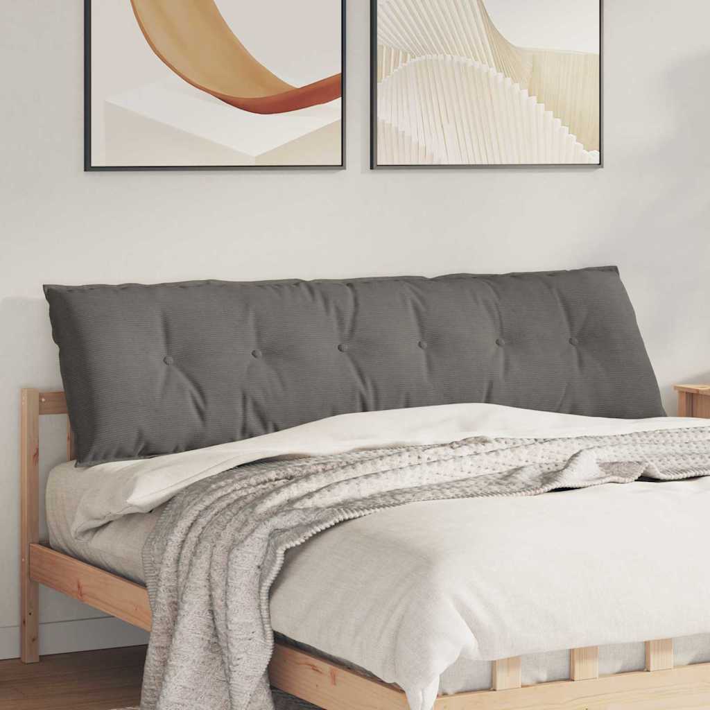 Rugkussen Lichtgrijs 180 x 50 cm Cordstof is nu te koop bij PeponiXL, paradijselijk wonen!