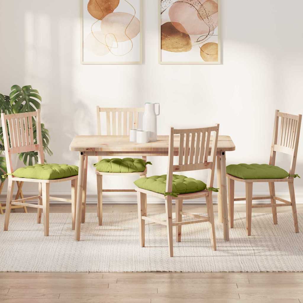Zitkussens 4 pcs Lichtgroen 40 x 40 x 6 cm Stof is nu te koop bij PeponiXL, paradijselijk wonen!