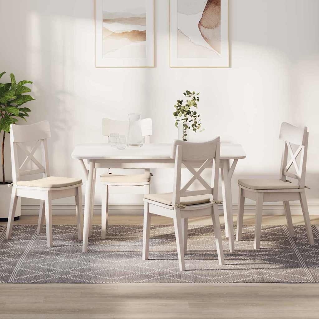 Zitkussens 4 pcs Beige 40 x 40 x 3 cm Microvezel Stof is nu te koop bij PeponiXL, paradijselijk wonen!