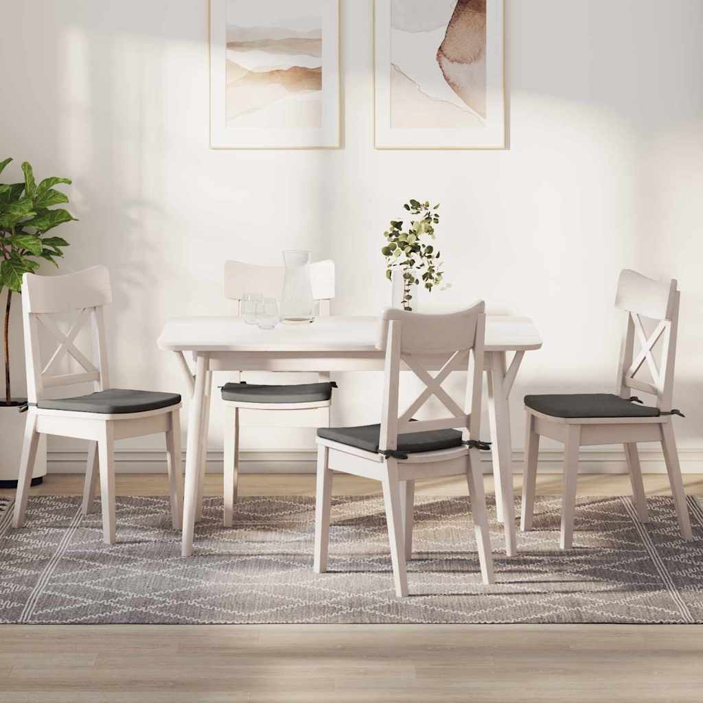 Zitkussens 4 pcs Lichtgrijs 40 x 40 x 3 cm Katoen Stof is nu te koop bij PeponiXL, paradijselijk wonen!